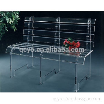 Hot sale! Acrylic long chair for two people